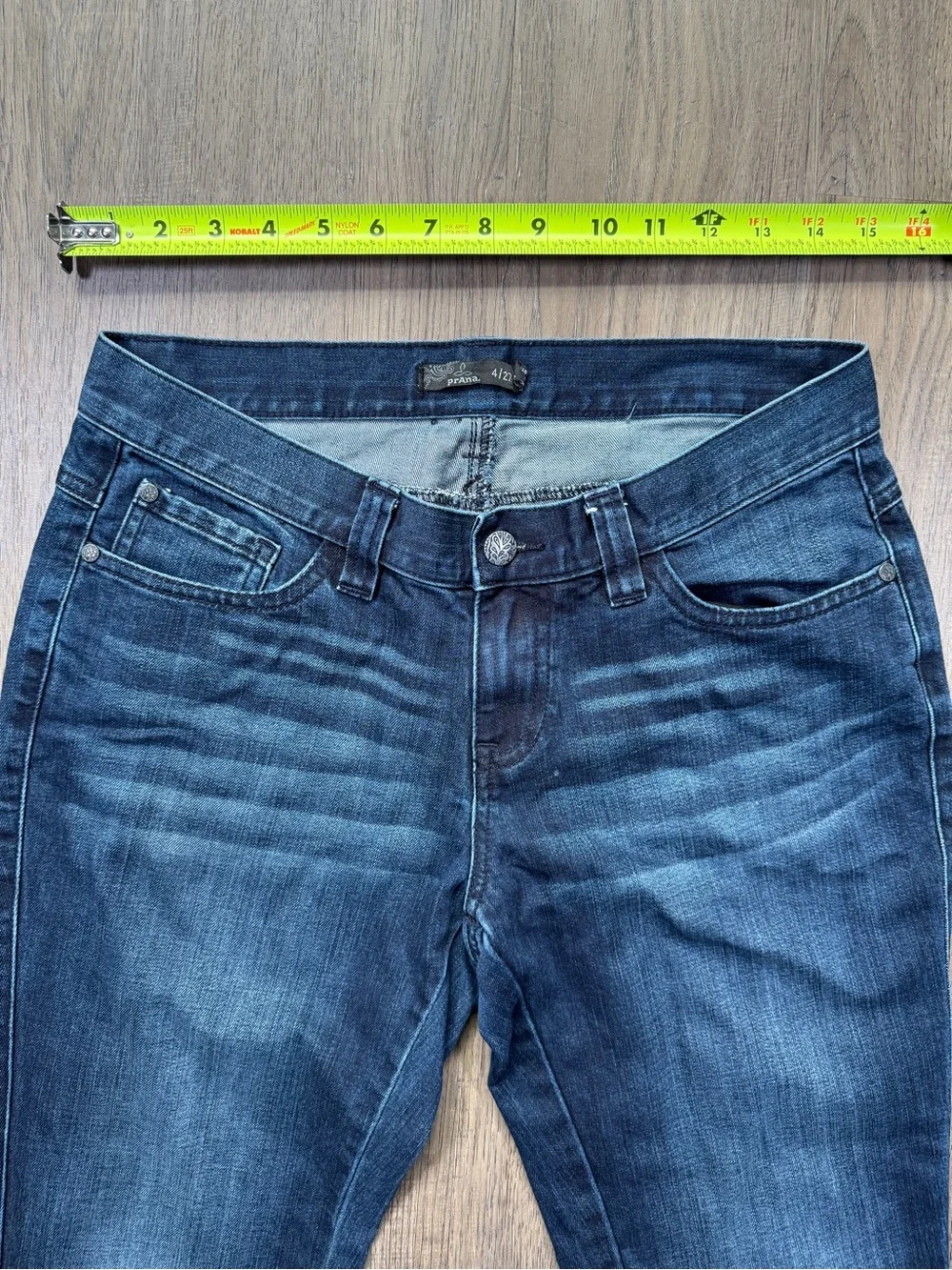 PrAna Organic Cotton Skinny Jeans Dark Wash Size 4/27